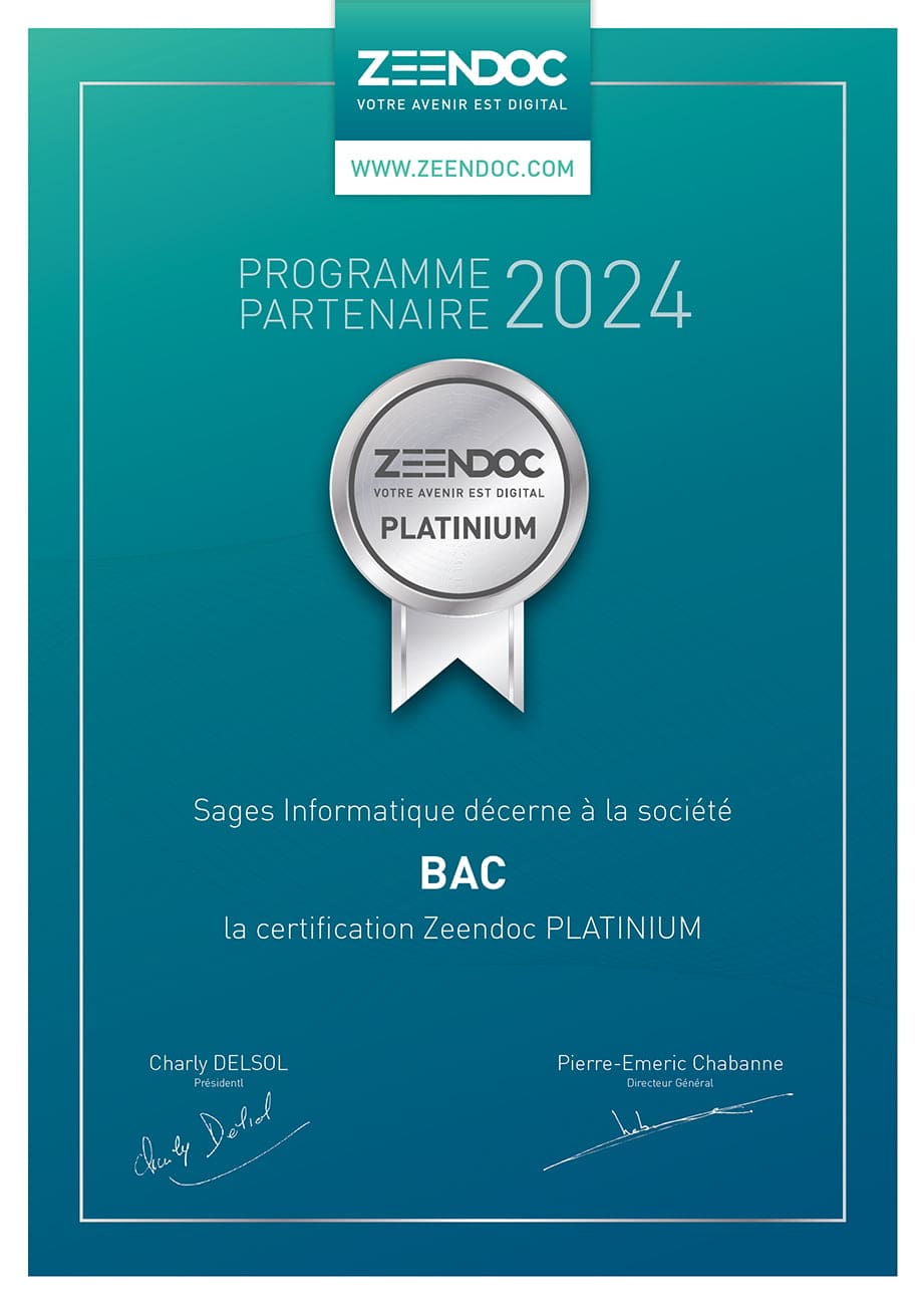 Certification Zeendoc 2024